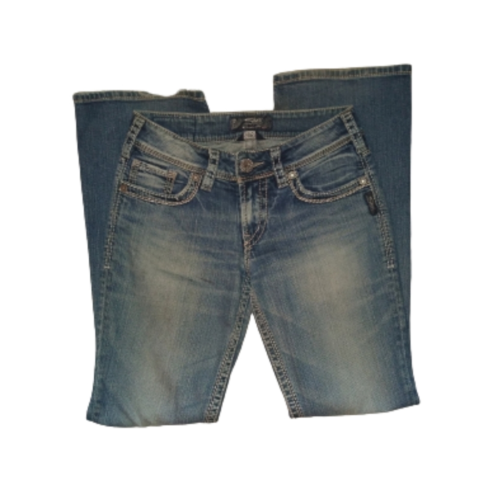 Women's Boot Cut Silver Jeans